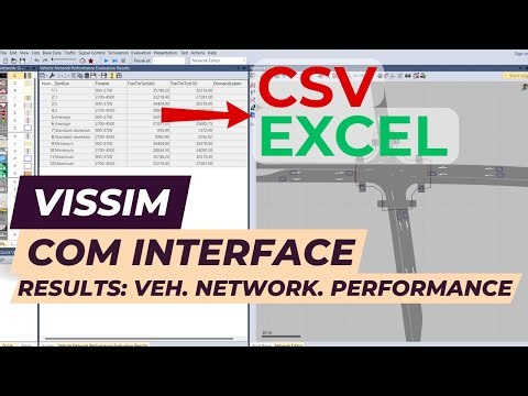 Vissim Tutorial - COM - Results - Part 2: Vehicle Network Performance