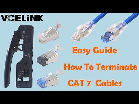 How To Terminate CAT 7 Ethernet Cables - Easy Guide || VCELINK
