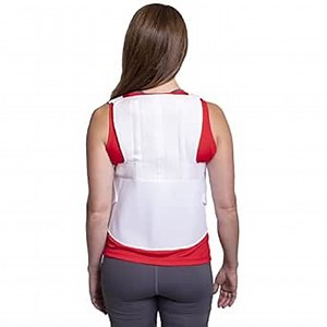 Brace Direct Full Back Support Soft TLSO- Neck, Shoulder and Back Pain Relief, Lumbar Support, Posture Correction- Can Be Worn Under Clothing- For Men & Women