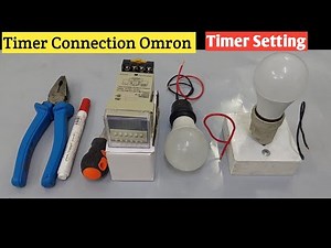 On Delay and Off Delay Timer Connection Omron Nc No Timer About Practical video DH48S-8/1Z