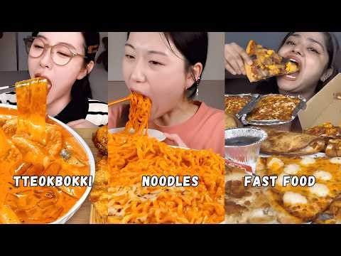 🔥 NOODLES vs TTEOKBOKKI vs FAST FOOD 🔥🥵 | EXTREME MUKBANG ASMR COMPILATION