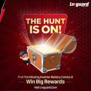 Wattson is on the move! The 'Energy Quest' has begun. Join us on a thrilling adventure to find the missing inverter-battery combo. Ready to win big? 🏆 Check out now in the Link in Bio! . . . #EnergyQuest #InverterBatteryCombo #WinBig #AdventureAwaits #LivguardPowerPlanner #UninterruptedPower #SearchAndWin #EnergizeYourLife #LivguardFamily #PoweringYourWorld | Livguard