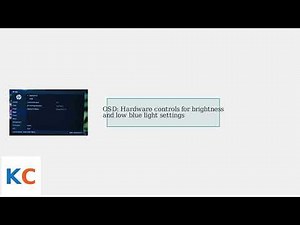 How to Adjust Brightness on an HP Eye Ease Monitor – Low Blue Light, OSD & Calibration