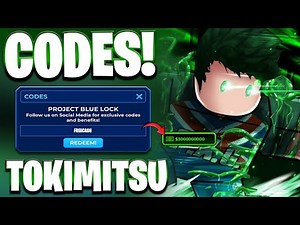 *NEW* ALL WORKING TOKIMITSU UPDATE CODES FOR PROJECT BLUE LOCK! ROBLOX PROJECT BLUE LOCK CODES