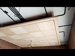 How to build wooden fall ceiling at home ! wooden false ceiling stracture|| design