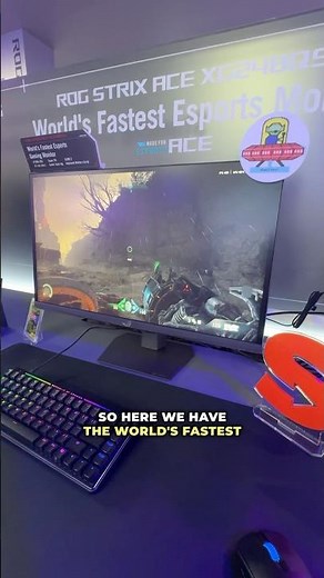 The 610 Hz ASUS ROG Strix Ace XG248QSG Gaming Monitor!
