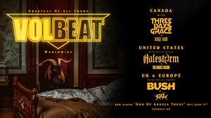 Rebels & Angels! Get pre-sale tickets today at 10am local for the Greatest Of All Tours Worldwide 2025 🐐 Password = GOAT 🎟️ https://www.volbeat.dk/us/dates The tour begins in June in Canada with a co-headline run with Three Days Grace and special guests Wage War. In July & August, Volbeat will headline in the U.S. with special guests Halestorm and The Ghost Inside The European/UK tour launches in the Autumn with special guests Bush and Gel General on sale tickets available on Friday, March 14t