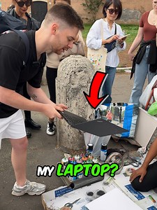 34M views · 409K reactions | I Asked a Street Artist to Paint my Laptop  | VTRND | Facebook