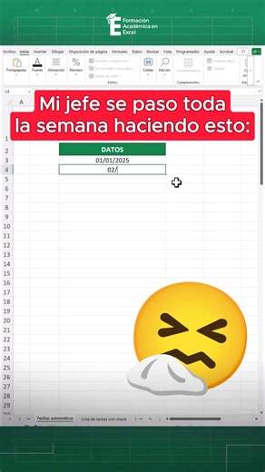 ¿Aún escribes fechas manualmente? Automatizalo con Excel y ahorra miles de horas de trabajo. 😎✅ #excel #exceltips #exceltutorial #excelbasico | FAE - Formación Académica Excel