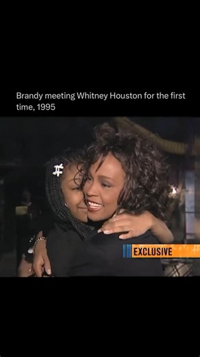 Pop History Book on Instagram: "Whitney was so sweet 🥹 Brandy and Whitney Houston meeting at the Kids Choice Awards in 1995. #whitneyhouston #brandy #90sera #throwback"