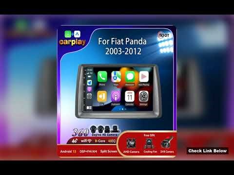 Android 15 For Fiat Panda 2003-2012 Carplay Android Auto Wireless Multimedia Automotive Video Stereo