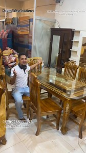 12K views · 117 reactions | Segun wood 6 chair daining table is in Ready stock At SAPNO BILASH FURNITURE | Sapno Bilash Furniture | Facebook