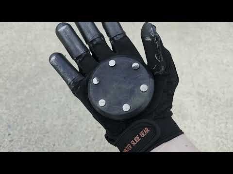 Sinister Slide Gear Slider Gloves with Sparking Surge Pucks Demo