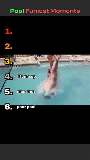 Hilarious moments at the pool