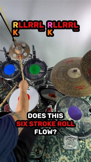 Easy Six Stroke Roll Drum Fill 🥁 #drums