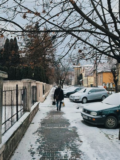 Bistrița ✨️ Poveste de iarnă ❄️ 📜⏳️ #Bistrița #romania #travel #fpy #snow