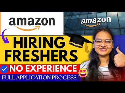 🔥Amazon Jobs 2026 for Freshers | Tech Jobs | SDE | No Experience | Apply Now | Verified,Freshers Job