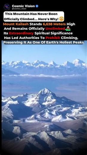 The World's Most Sacred Unclimbed Mountain | #shorts #aviation #trending