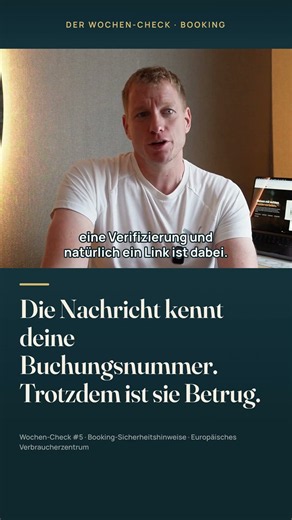 Die Nachricht kennt deine Buchungsnummer #Shorts