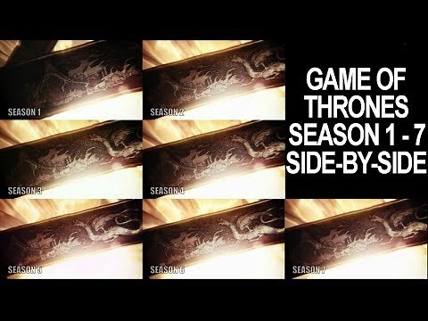 Game of Thrones Opening INTRO COMPARISON (All Seasons)