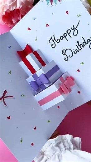 Making Beautiful Greeting Card Craft Art 💜 | ART & CRAFT