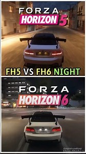 FH6 Night Graphics vs FH5 Comparison! #fh6 #forza
