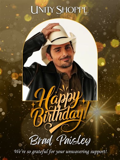 11 reactions · 3 comments | ✨ Unity Shoppe is proud to celebrate the birthday of our incredible friend and supporter, Brad Paisley @thestore_nashville ! ✨ Your generosity and care brighten the lives of so many. On your special day, we wish you happiness, health, and a year full of wonderful moments. Thank you for all that you do! ❤️⭐ | Unity Shoppe | Facebook