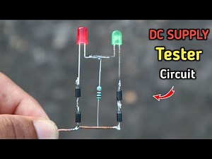 DC supply tester | DC testing circuit | tester circuit | how to make dc tester