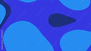 Abstract Blue and Dark Blue Gradient Background with Organic Shapes, Perfect for Video Editing and Motion Graphics