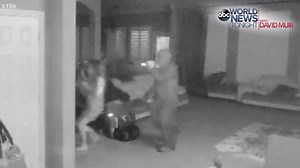 HOME INVASION: Police are searching for seven suspects who allegedly broke into a Texas home, tied up one homeowner, and held the family at gunpoint – and it was caught on home surveillance. | ABC World News Tonight with David Muir