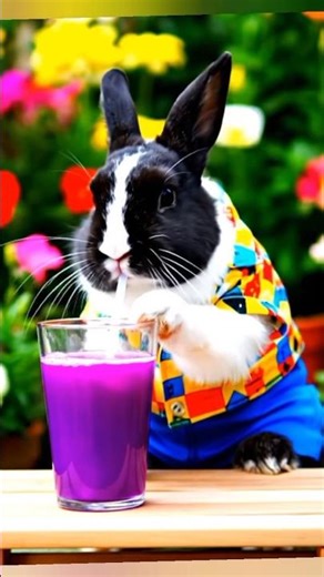 ASMR eating pudding 🥰💜#asmr eating #rabbit #shorts #viral