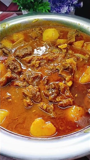 Aloo Mutton Curry | Garmi Special Aloo Mutton Lal jhol #cooking #shortsfeed