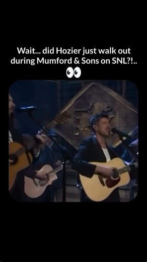 When Mumford & Sons returned to Saturday Night Live 🔥#paidpartner #snl #mumfordandsons#hozier