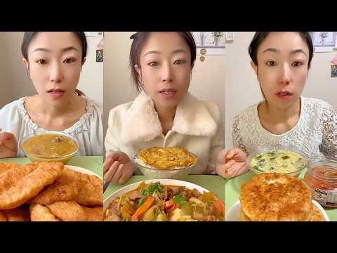 Spring Rolls, Omelette & Stir-Fry Mukbang Plate