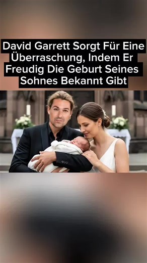 David Garrett Sorgt Für Eine Überraschung, Indem Er Freudig Die Geburt Seines Sohnes Bekannt Gibt David Garrett überrascht seine Fans mit einer freudigen Nachricht: Der Star-Geiger verkündet die Geburt seines Sohnes. Die Bekanntgabe sorgt für viele Glückwünsche und positive Reaktionen in den sozialen Medien. #DavidGarrett #BabyNews #Familienglück #FreudigeNachricht #PromiNews