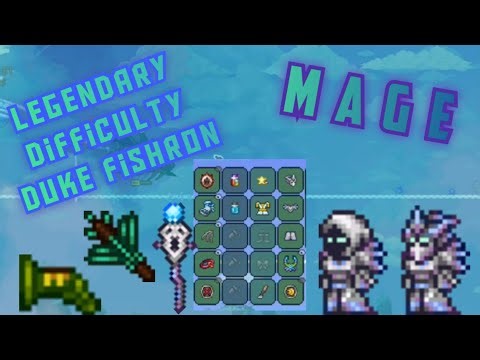Terraria - Duke Fishron Legendary Mode Mage class.