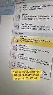 Skills Up Academy | How to Apply Different Borders In Ms Word | Microsoft Office Tricks