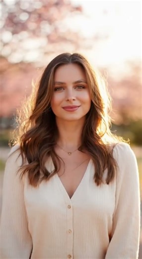 Sweet Morning Greeting - Beautiful Girl's Cheerful Hello