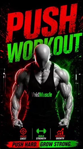 Push Workout Plan for MAX Muscle Growth 🚀” #fitness