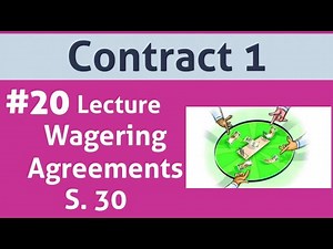 Indian Contract Act 1872: Wagering Agreement S.30