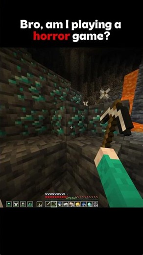 Am i playing a horror game #minecraft #shorts