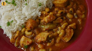 849K views · 8.7K reactions | Try our Chicken & Bean Curry (Lobia Chicken) with Beet Root Pickle recipe. Written Recipe: https://goo.gl/h74jUb Find more recipes on www.foodfusion.com | Food Fusion | Facebook