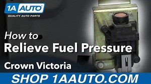How to Relieve Fuel System Pressure 1998-2012 Ford Crown Victoria