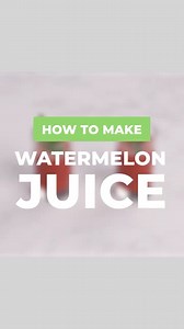 Give your drinks a boost with watermelon juice! 🍉 Watermelon juice is an awesome, natural sweetener for any autumn punch or cocktail and it's so easy to make. | Watermelon Board