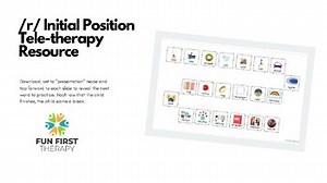 Articulation Practice Online Activity /r/ Initial Word Position