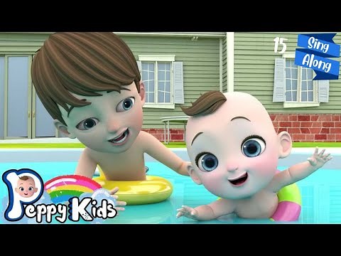 🌊 Baby Swimming Song | Safe On The Pool | Peppy Kids Song & Nursery Rhymes