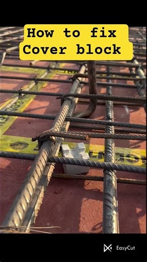 How to Fix Cover Blocks in Slab Properly | RCC Slab Construction Guide🏗️#coverblock #diyconstruction