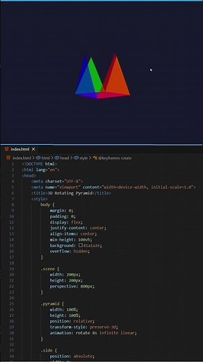 3D pyramid Rotait