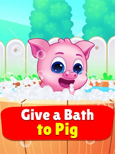 Piggy is muddy and needs a bath! 🛁 Watch Lucas help the dirty pig get clean. It's a fun time for kids! 🐷✨ Love Lucas & Friends? Find toys, t-shirts, educational books, nurseryrhymes, and games today! Link in bio! 🦁📚🎮 #funtime #playtime #bathfun #preschool #lucasandfriends