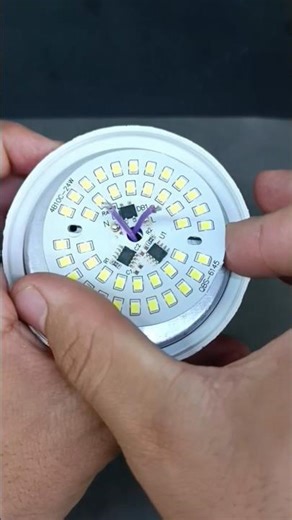 No Driver Needed! DIY 220V LED Lamp Made Easy 💡🤩 #Shorts